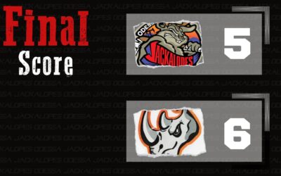 Jacks Gain Point in Standings with OT Loss to Rhinos, 6-5